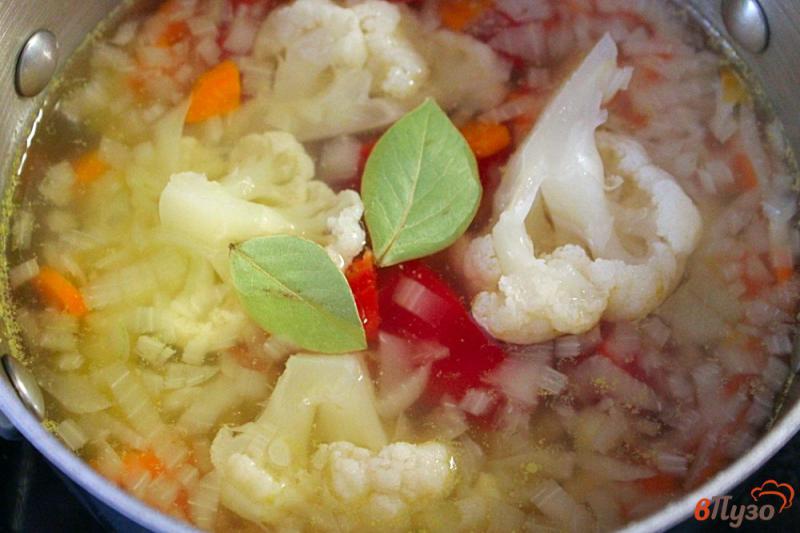 Фото приготовление рецепта: Суп с киноа и овощами шаг №5