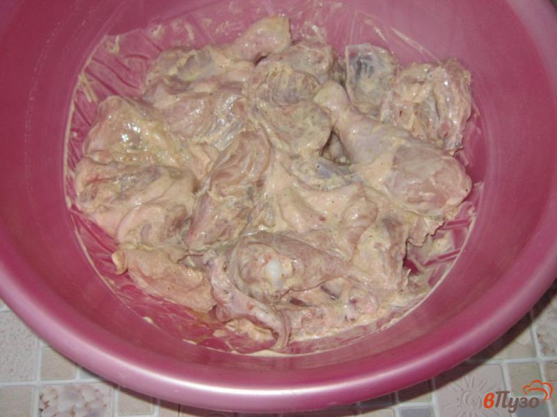 Фото приготовление рецепта: Куриные шашлыки в духовке с карри шаг №3