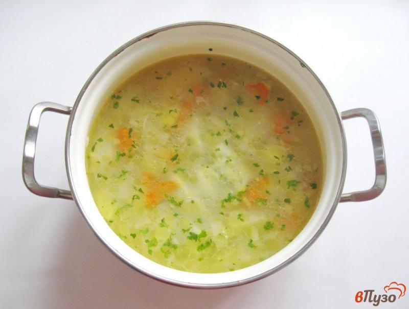 Фото приготовление рецепта: Суп с творожными клецками шаг №8