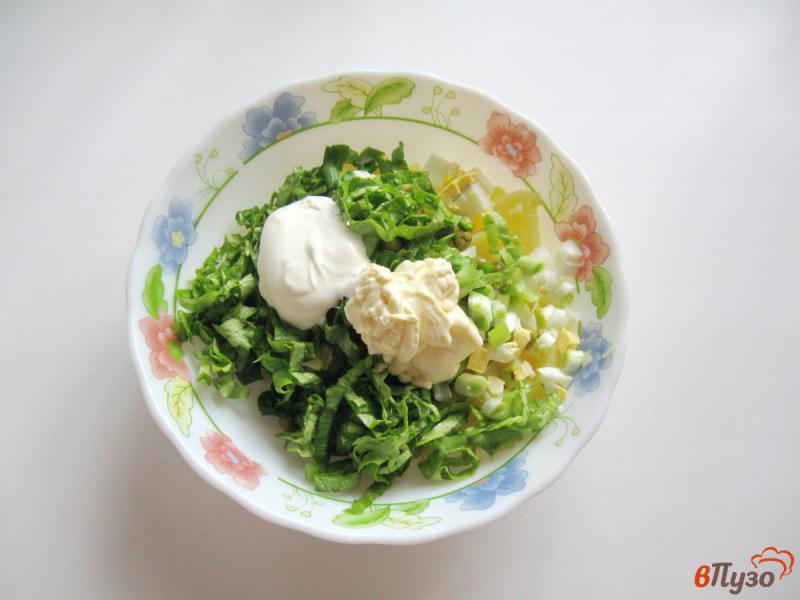 Фото приготовление рецепта: Зеленый картофельный салат шаг №6