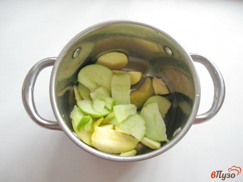 Фото приготовление рецепта: Кисель из клубники с яблоками шаг №1
