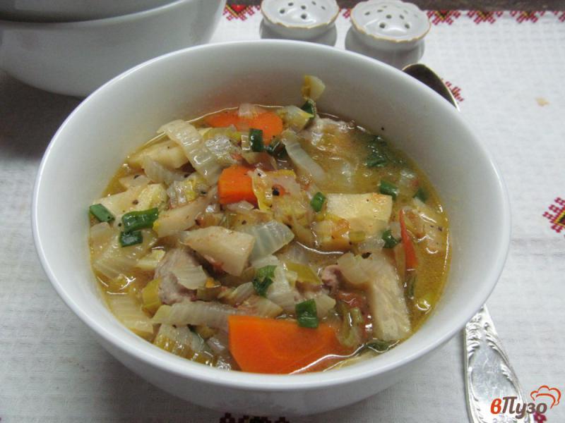 Фото приготовление рецепта: Суп-рагу из свинины с овощами шаг №8