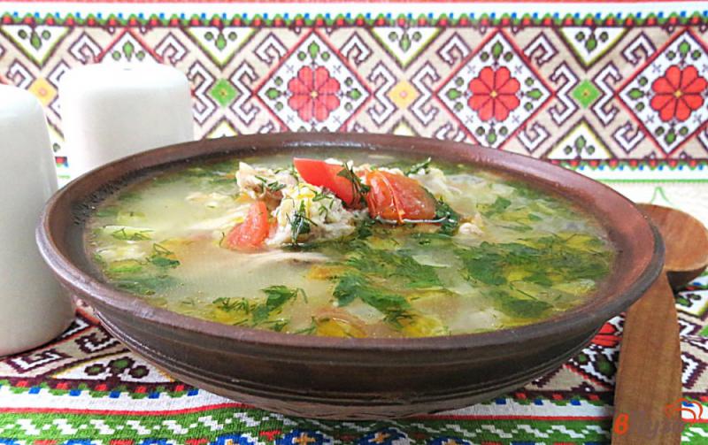 Фото приготовление рецепта: Суп с пшеном и помидорами шаг №10