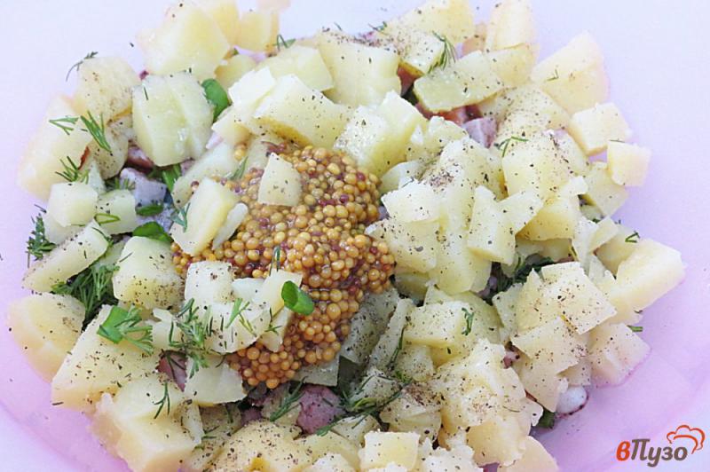 Фото приготовление рецепта: Картофельный салат с горчичной заправкой шаг №6