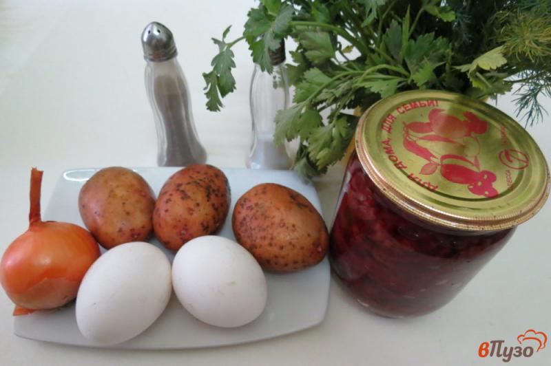 Фото приготовление рецепта: Салат из маринованной свеклы с карри шаг №1