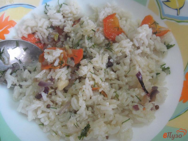 Фото приготовление рецепта: Ароматный рис из мультиварки с овощами шаг №6