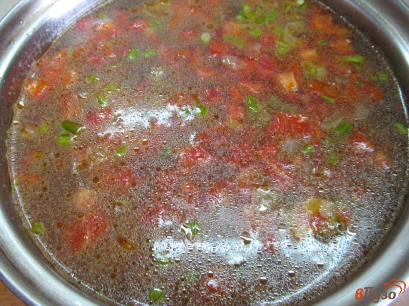 Фото приготовление рецепта: Болгарский суп с фасолью шаг №5