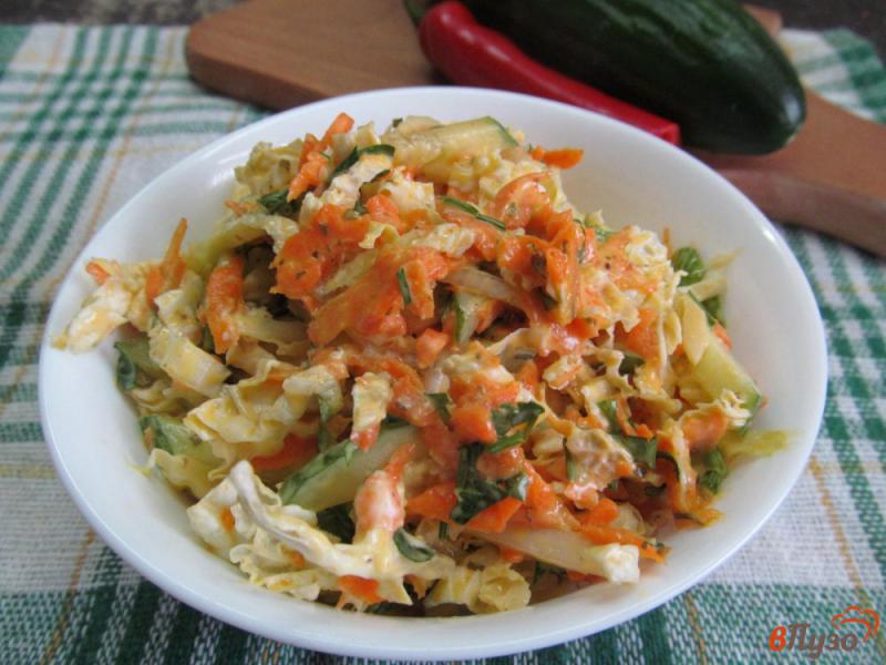 Фото приготовление рецепта: Овощной салат «Застольный» шаг №5