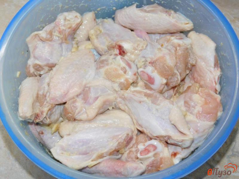 Фото приготовление рецепта: Куриные крылышки в пикантном маринаде шаг №4