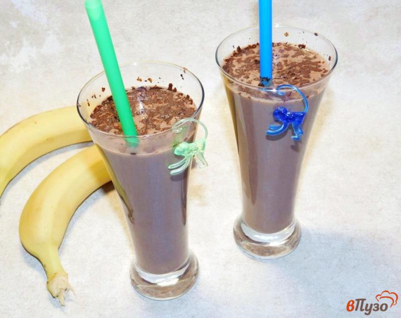 Фото приготовление рецепта: Шоколадно-банановый горячий коктейль шаг №5