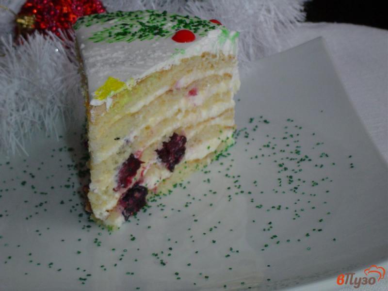Фото приготовление рецепта: Торт Новогодние фантазии шаг №9