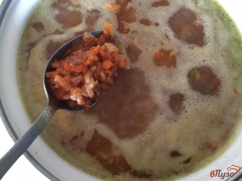 Фото приготовление рецепта: Суп с рисом и спаржевой фасолью шаг №7