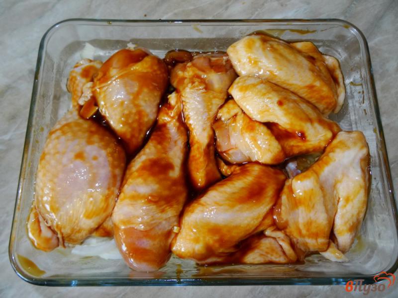 Фото приготовление рецепта: Курица в соусе терияки с луком шаг №6