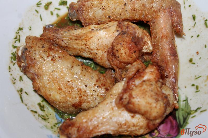 Фото приготовление рецепта: Куриные крылья фри в соево - медовом маринаде с укропом шаг №6