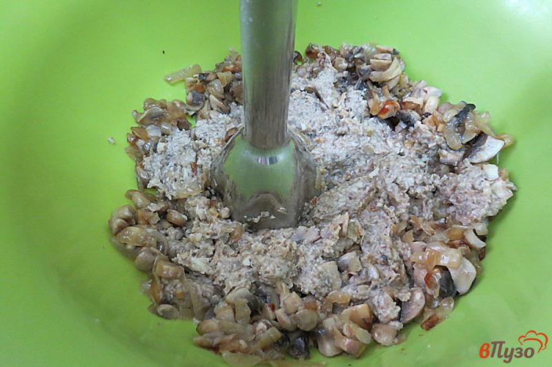 Фото приготовление рецепта: Лаваш с сырно - грибной начинкой шаг №5