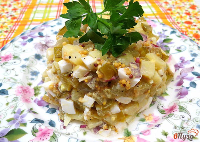 Фото приготовление рецепта: Картофельный салат с дижонской горчицей шаг №8