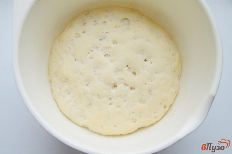 Фото приготовление рецепта: Постный хлеб с манкой шаг №4