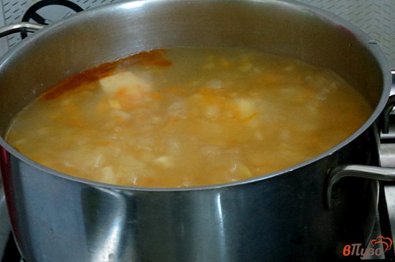 Фото приготовление рецепта: Суп фасолевый постный шаг №6
