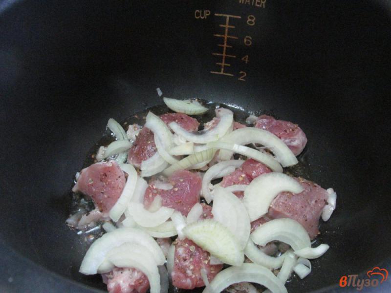 Фото приготовление рецепта: Овощи с мясом в собственном соку - в мультиварке шаг №3