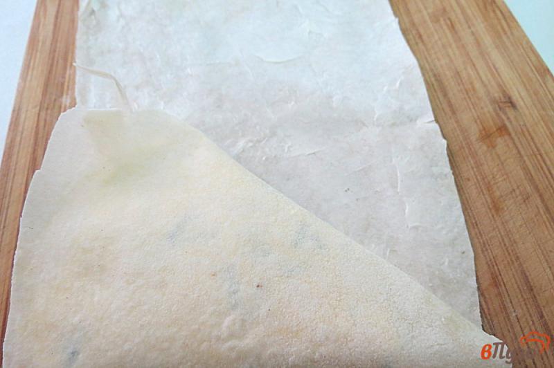 Фото приготовление рецепта: Пирожки с творогом из лаваша шаг №9