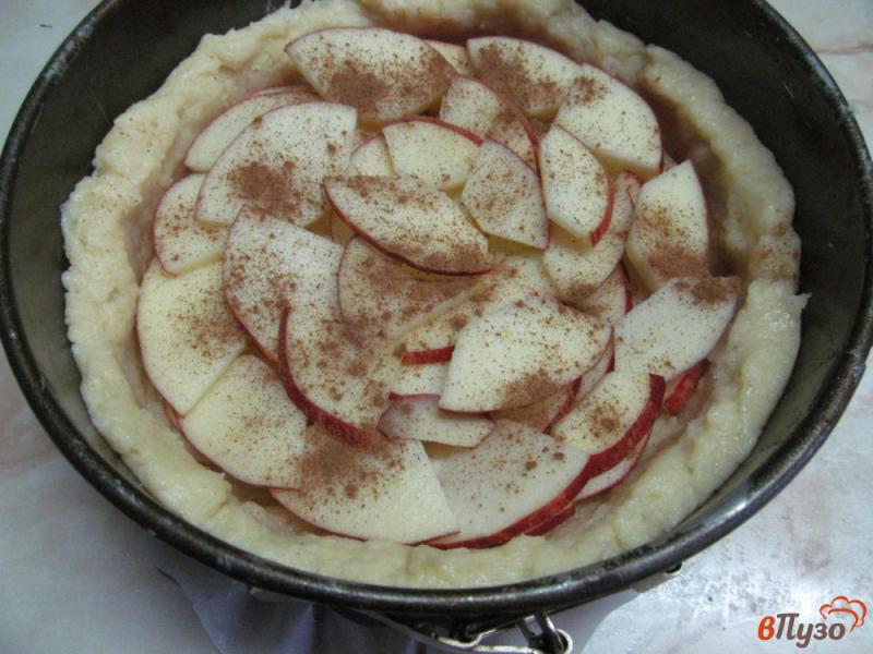 Фото приготовление рецепта: Яблочный пирог с кремом шаг №12
