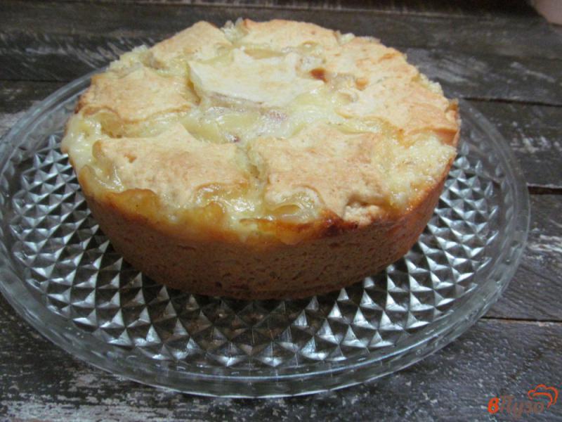 Фото приготовление рецепта: Яблочный пирог с кремом шаг №16