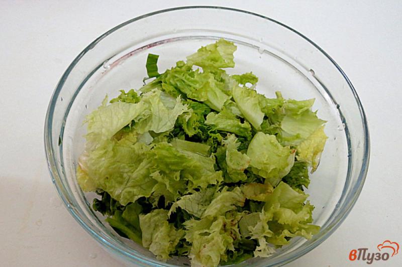 Фото приготовление рецепта: Салат зелёный шаг №3