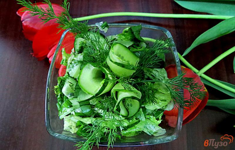 Фото приготовление рецепта: Салат зелёный шаг №7