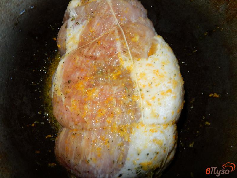 Фото приготовление рецепта: Свинина в апельсиновом соке шаг №6