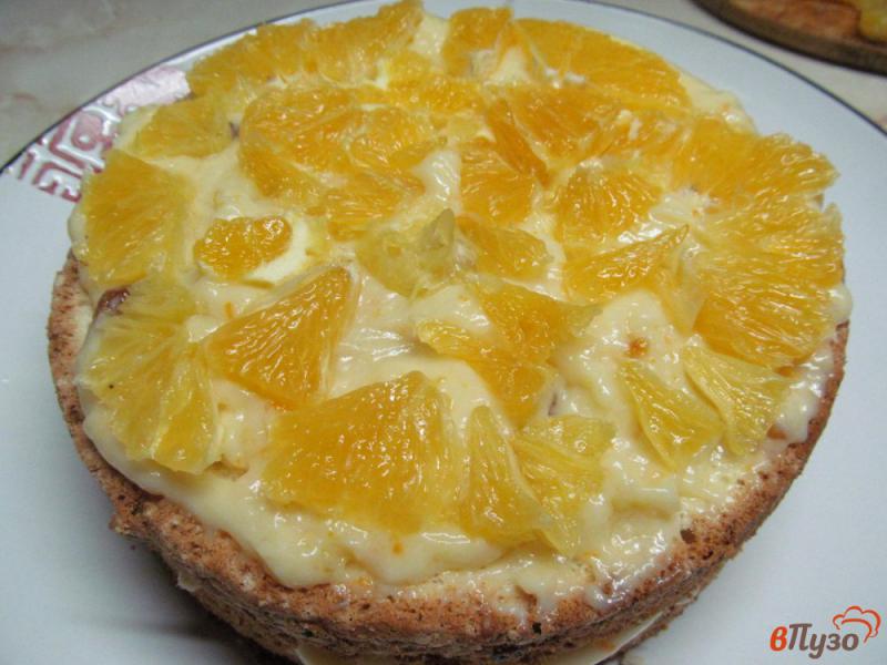 Фото приготовление рецепта: Апельсиновый торт шаг №14