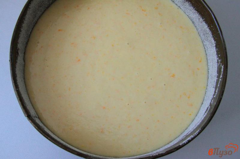 Фото приготовление рецепта: Постный манник на апельсиновом соке шаг №5