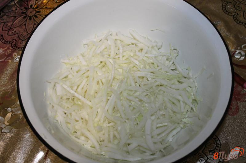 Фото приготовление рецепта: Салат из капусты с помидорами и сыром шаг №1