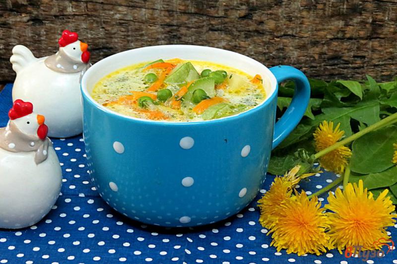 Фото приготовление рецепта: Суп с кабачком и сливками шаг №11