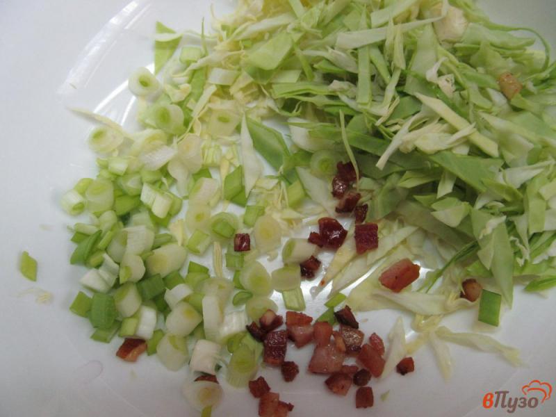 Фото приготовление рецепта: Салат из молодой капусты с мясом курицы шаг №2