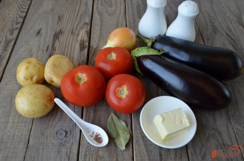 Фото приготовление рецепта: Суп-пюре из баклажанов и помидоров шаг №1
