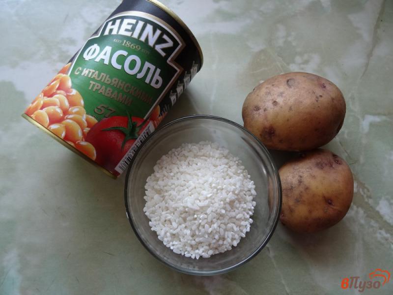Фото приготовление рецепта: Фасолевый суп с рисом шаг №1