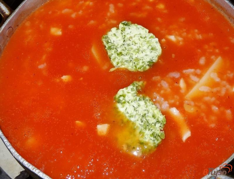 Фото приготовление рецепта: Фасолевый суп с рисом шаг №9