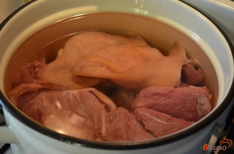 Фото приготовление рецепта: Холодец из свинины и говядины шаг №3