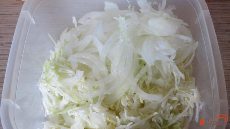 Фото приготовление рецепта: Салат с капустой шаг №1