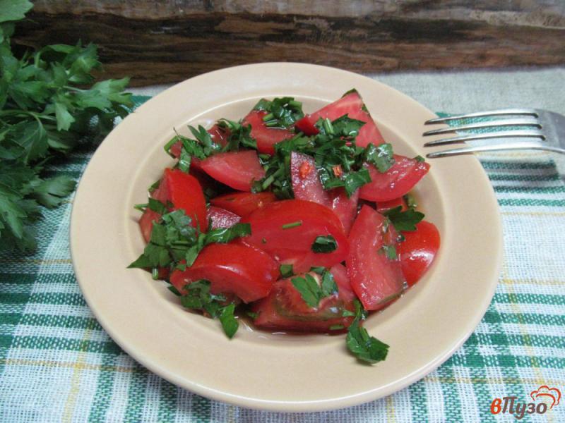 Фото приготовление рецепта: Тайский томатный салат шаг №6