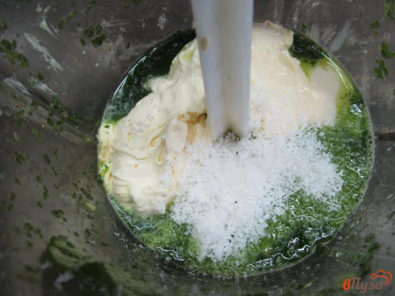 Фото приготовление рецепта: Кокосовое мороженое со шпинатом шаг №5