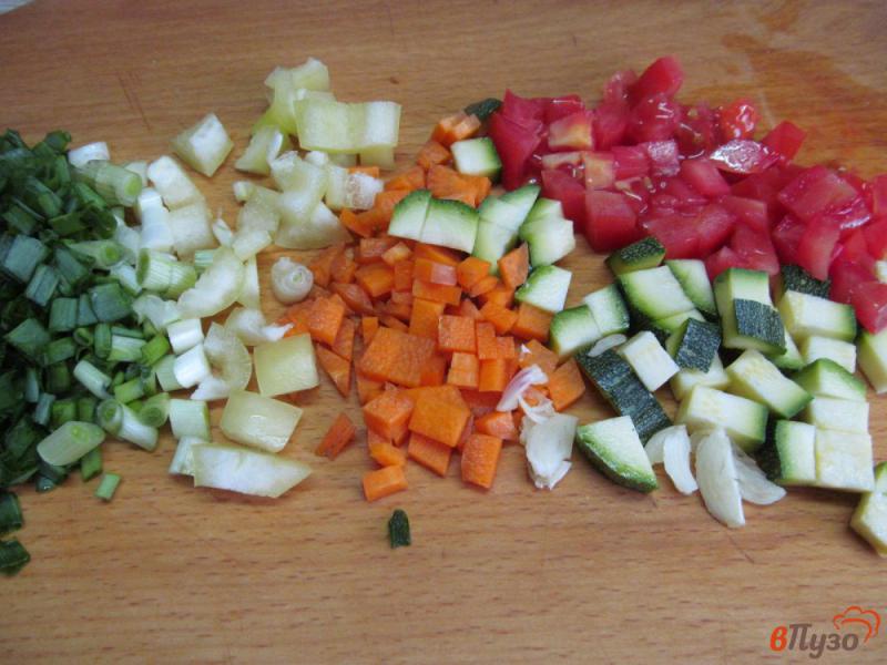 Фото приготовление рецепта: Запеченные овощи под картофельной корочкой шаг №1