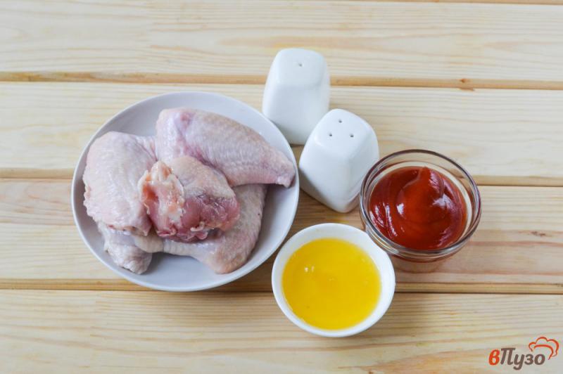 Фото приготовление рецепта: Куриные крылышки в медово-томатном соусе шаг №1