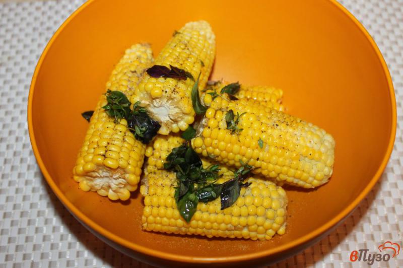 Фото приготовление рецепта: Молодая кукуруза с сыром на гарнир шаг №5