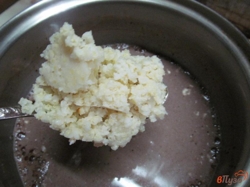 Фото приготовление рецепта: Шоколадный крем с пшеном шаг №4