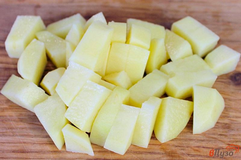 Фото приготовление рецепта: Красный борщ с заправкой из свеклы, помидор и яблок шаг №5