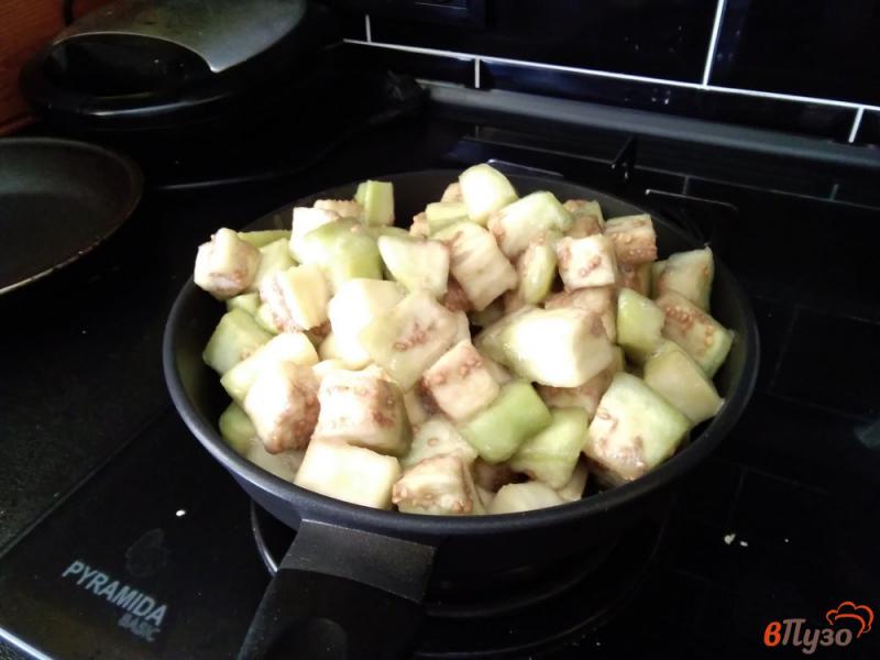 Фото приготовление рецепта: Салат из баклажанов и помидоров шаг №2