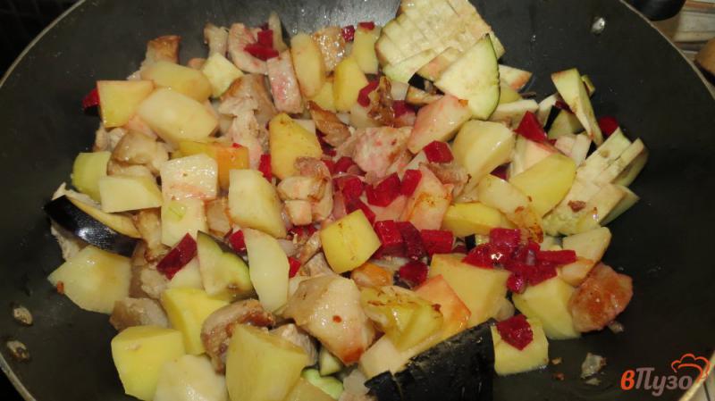 Фото приготовление рецепта: Овощное рагу с мясом шаг №2