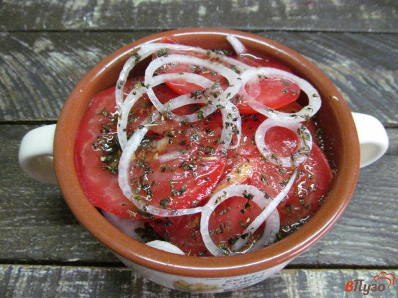 Фото приготовление рецепта: Закуска из помидоров под медовым соусом шаг №5