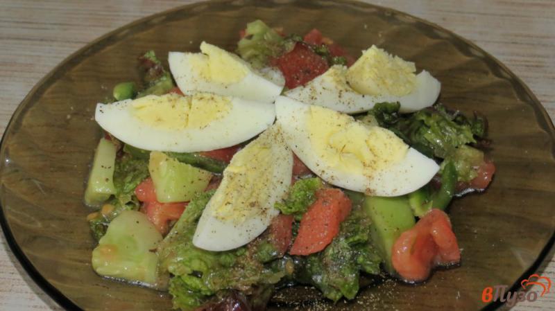 Фото приготовление рецепта: Салат с овощами шаг №7